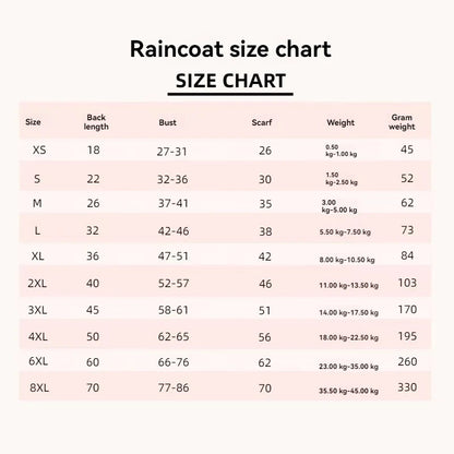 Paws Dry Raincoat